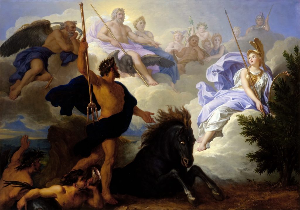 The Dispute of Minerva and Neptune by René-Antoine Houasse (c. 1689 or 1706)