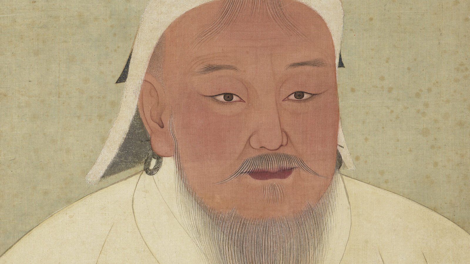 Traditional portrait of Genghis Khan from a Yuan dynasty imperial album