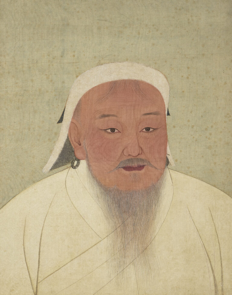 Traditional portrait of Genghis Khan from a Yuan dynasty imperial album